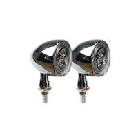 JKNONCBSG momt Clignotants Clignotant LED Bullet 3 en 1 pour moto, 1000 DF, feu de position blanc, stop arrière(CX-TSL298B-CHCL-4)