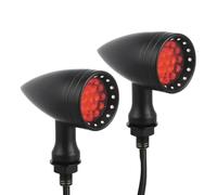 JKNONCBSG momt Clignotants Clignotants de moto Bullet Indicateurs Lumières Lampe Pour Chopper Pour Cruiser Pour Bobber Pour Café 1 Paire(CB231)