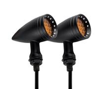 JKNONCBSG momt Clignotants Clignotants de moto Bullet Indicateurs Lumières Lampe Pour Chopper Pour Cruiser Pour Bobber Pour Café 1 Paire(CB230)