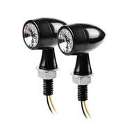 JKNONCBSG momt Clignotants Clignotants LED pour moto, lampe clignotante ambrée, de signalisation pour clignotants 12 V(2 Color Lens)