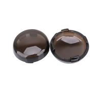 JKNONCBSG momt Clignotants Couvercle de capuchon lentille clignotant moto pour Dyna pour Softail pour Electra pour Glide pour Road King pour Sportster 883 1200(Black 2PCS)