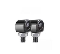 JKNONCBSG momt Clignotants Feu Clignotant De Moto Ambre MM8, Support 12 V, Lampe D'avertissement Direction, Indicateur Position Latéral(1eye Black Shell)
