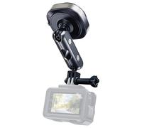 Jkoailiwi Support à ventouse pour GoPro, ventouse électrique pour pare-brise de voiture, support de caméra, support réglable à 360 ° à libération rapide pour Go Pro Hero Insta 360 X5 Pro Pocket 3