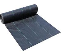 JKODE Toile de paillage résistante et Durable - Bâche de Sol Robuste, Membrane perméable en polypropylène, 1 m de Large, Noire(1mx90m)
