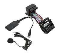 JKOKPMG Adaptateur de câble Audio auxiliaire Bluetooth 5.0 pour Microphone de Voiture RD4 de Remplacement pour C5 C6 C8 C2 C3 207 307 308 ABS Noir