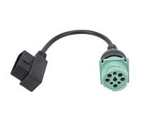 JKOKPMG Adaptateur de Scanner de Diagnostic de câble OBD2 16 Broches à 8 Broches 9 Broches, connecteur ABS Robuste de Remplacement pour camions Mack 2013 et modèles ultérieurs