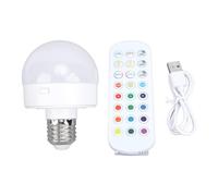 JKOKPMG Ampoule magnétique E26 Ampoule LED rechargeable à piles avec télécommande minuterie à intensité variable RVB pour chambre à coucher salon sans fil ABS 97 mm 67 mm