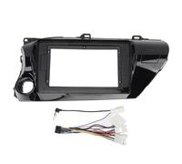 JKOKPMG Car Navigation Panel Frame Stylish Sturdy ABS Black Left Hand Drive Protective Dash Panel for 2015 to 2018 (avec Cordon d'alimentation)