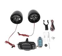 JKOKPMG Haut-parleurs de Moto Bluetooth étanches 3 Pouces, télécommande à 16 Boutons, système Audio antivol pour Moto avec Audio de Haute qualité pour Motos et Voitures, Noir
