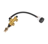 JKOKPMG Kit de maître-cylindre de frein arrière de moto, hydraulique universel, ABS, métal, caoutchouc, Dirt Bike, remplacement de ATV (Tasse à huile ronde)