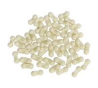 JKOKPMG Pêche Double hochet attracteur Cloche Perles métal et Plastique Double Bruit leurres vibrants pour la pêche en Eau Douce salée 50 pièces (Blanc Laiteux)