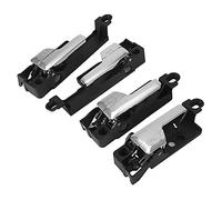 JKOKPMG Poignée de porte intérieure chromée de voiture, ensemble de 4 pièces, ABS haute résistance plaqué chrome, sensation de main lisse, remplacement direct pour Fusion MKZ Milan