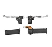 JKOKPMG Poignées d'accélérateur torsadées pour motos, 22mm, ensemble de leviers de frein gauche droite pour 47cc 49cc 2 temps Dirt Bike