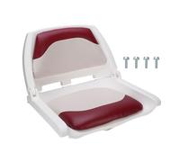 JKOKPMG Siège de Bateau Pliable en Cuir PU, Rembourrage en Mousse à mémoire de Forme, imperméabilisant avec Dossier, Gain de Place pour Ponton de Yacht, léger, Robuste, Conception