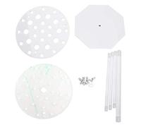 JKOKPMG Support de pipettes 28 trous en plexiglas disque rond support de tube à essai équipement de laboratoire de haute qualité durable laboratoire chimique essentiel