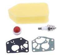 JKOUZDLPJ Kit de Joint de Membrane de carburateur, Filtre à air et Bougie d'allumage Compatible avec de Nombreuses Petites pièces d'outils(Red)