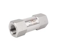 JKPQQEHV 1/8" 1/4" 3/8" 1/2" 3/4" -2" BSP NPT Female 304 316 Stainless Steel Spring Non-Return One Way Check Valve(3/8",BSPT_SS316L)