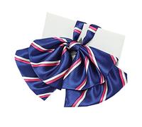 JKQBUX Nœud papillon élégant pour femme pré-noué avec nœud papillon rayé réglable décontracté uniforme nœud papillon chemisier cravates, T8., 19W*10L