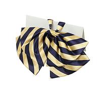 JKQBUX Nœud papillon élégant pour femme pré-noué avec nœud papillon rayé réglable décontracté uniforme nœud papillon chemisier cravates, T12., 19W*10L