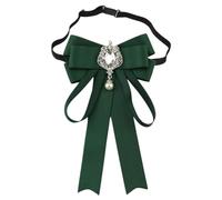 JKQBUX Nœud papillon en strass pré-noué pour femme Cravate de cou pour fête de mariage, cadeaux de Noël, cérémonie, 30,5 x 48,2 cm, aluminium, cristal, 12W*19L, Aluminium, strass, Cristal