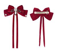 JKQBUX Versailles Série Baroque Rétro Ruban Ruban de Velours Barrettes Pince à Cheveux Pince à Cheveux Nœud Accessoires pour Femmes Fille Mariage Fête Noël