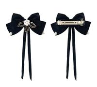 JKQBUX Versailles Série Baroque Rétro Ruban Ruban de Velours Barrettes Pince à Cheveux Pince à Cheveux Nœud Accessoires pour Femmes Fille Mariage Fête Noël