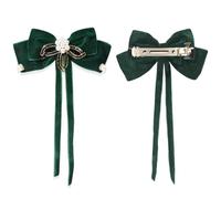 JKQBUX Versailles Série Baroque Rétro Ruban Ruban de Velours Barrettes Pince à Cheveux Pince à Cheveux Nœud Accessoires pour Femmes Fille Mariage Fête Noël