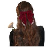 JKQBUX Versailles Série Baroque Rétro Ruban Ruban de Velours Barrettes Pince à Cheveux Pince à Cheveux Nœud Accessoires pour Femmes Fille Mariage Fête Noël