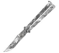 JKR FEUILLE D'ÉVENTAIL SERPENT BLANC/NOIR 10,4 CM JKR0707