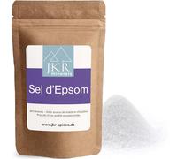 JKR Spices Epsom Salt 900g | Sel d'Epsom de qualité alimentaire | Sulfate de magnésium de qualité alimentaire | MgSO4 dans un sac refermable neutre au CO²