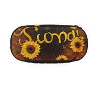 JKSEEPYN Blessed to Be Called Nana Trousse à crayons avec imprimé tournesol et trousse de maquillage de voyage - Trousse à crayons amusante pour l'école et le bureau, Noir , Taille unique, Cartable