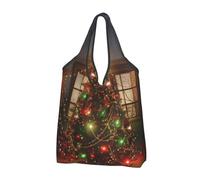 JKSEEPYN Lot de 3 sacs à provisions pliables réutilisables et lavables avec motif de cheval de Troie - Pour épicerie quotidienne