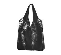 JKSEEPYN Sacs à provisions imprimés verts pliables réutilisables lavables à l'épaule sacs fourre-tout sacs fourre-tout sac utilitaire quotidien, Bodybuilding Evolution., Taille unique