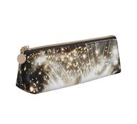 JKSEEPYN Trousse à crayons avec imprimé papillon violet pour étudiants filles garçons - Trousse triangulaire en cuir PVC pour papeterie, maquillage, école, bureau, voyage, Magic Book, Taille unique