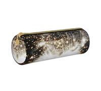 JKSEEPYN Trousse à crayons en cuir imprimée aurore boréale pour étudiants, filles, garçons, trousse de maquillage ronde pour l'école, le bureau, les voyages, Magic Book, Taille unique, Cartable