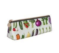 JKSEEPYN Trousse à crayons imprimée écailles de sirène pour étudiants filles garçons - Trousse triangulaire en cuir PVC pour papeterie, maquillage, école, bureau, voyage, Présentation de divers
