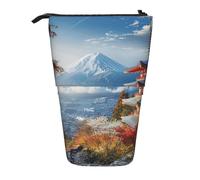 JKSEEPYN Trousse télescopique Kauai Hawaï - Imprimé bord de mer mignon - Trousse portable pour l'école, le bureau, les voyages, Japon Mont Fuji Paysage, Taille unique, Cartable