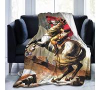JKU Napoléon Couverture polaire ultra douce et confortable pour canapé lit