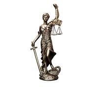 JKUDTQL Statue de la Justice de 30,5 cm - Déesse Aveugle et Ange Grec Romain - Décoration pour Bureau et Bibliothèque