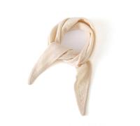 JKUHA Écharpe triangulaire en cachemire, petite écharpe de couleur unie 89cm x 25cm/35x9.8 pouces, décoration chaude tricotée for l'automne et l'hiver(Khaki)