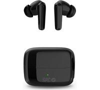 JKUM-Ether 2 Pro \U2013 Écouteurs Sans Fil Noirs Avec Annulation Active Du Bruit,6 Heures D`Autonomie + 20 Heures En Étui De Charge,Mode Gaming,Ipx4,Commande Tactile Et Légèreté