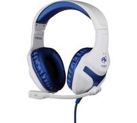 JKUM-Fff Casque Gaming Filaire Ps-400 Pour Pc,Ps4,Ps5,Switch Et Xbox-Microphone 45°-Câble 1,5 M-Prise Jack 3,5 Mm-Blanc Et Bleu