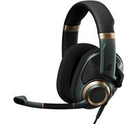 JKUM-H6 Pro Casque Audio Ouvert Avec Micro ¿ Casque Gamer ¿ Arceau Léger ¿ Casque Micro Confortable Pour Pc,Mac,Ps4,Ps5,Xbox Série X,Xbox One,Nintendo Switch ¿ Noir Vert