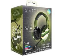 JKUM-Panther Wave-Casque De Gaming Supra-Auriculaire Vert Forêt Compatible Avec Ps4/Ps5,Xbox,Switch,Pc Avec Micro Flexible,Prise 3,5Mm,Câble 1,5M,Léger,Confortable Et Durable