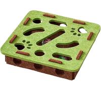 jkuyfar Boîte à Jouets Puzzle pour Chat, remplace Les Ciseaux à Griffes et Les griffoirs, Jouet Labyrinthe en Feutre, Comprend 3 balles à clochettes