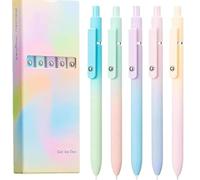 jkuyfar Stylos gel à séchage rapide avec pointe roller noire pour une écriture fluide et un dégradé de couleurs unique.