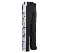 JL Sport Authentique Brésilien Capoeira Arts Martiaux Pantalon - Unisexe Noir avec Traditionnel, Berimbau Blanc Le Long Jambe - Noir, X-Large