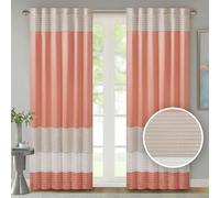 JLA Home INC Madison Park Amherst Polyoni perlés Rideau de fenêtre Corail 213,4 cm Panel