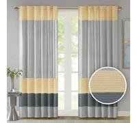 JLA Home INC Madison Park Amherst Polyoni perlés Rideau de fenêtre Jaune 213,4 cm Panel