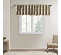 JLA Home INC Madison Park Andora Imitation Soie brodée Cantonnière Tan 127 x 45,7 cm